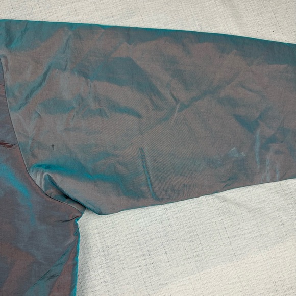 Vintage 90s Surf Style Jacket  Windbreaker Iridescent One Size - Picture 7 of 14